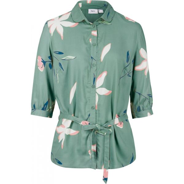 camicie Bpc bonprix collection verde a fiori
