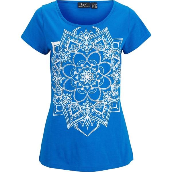 t-shirt bonprix blu con stampe