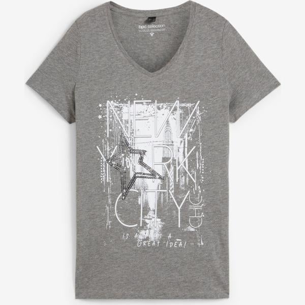 t-shirt bonprix grigio
