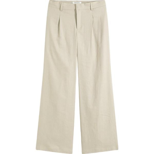pantaloni a palazzo bonprix bianco