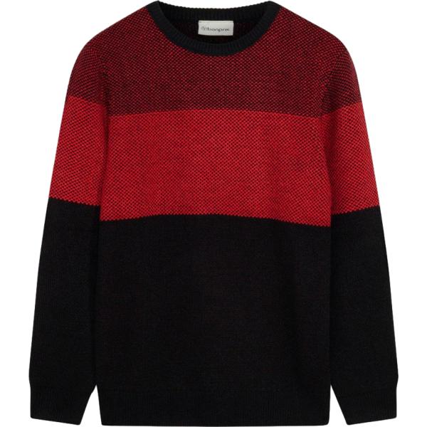 Maglione da uomo in nero pece con scollo bonprix