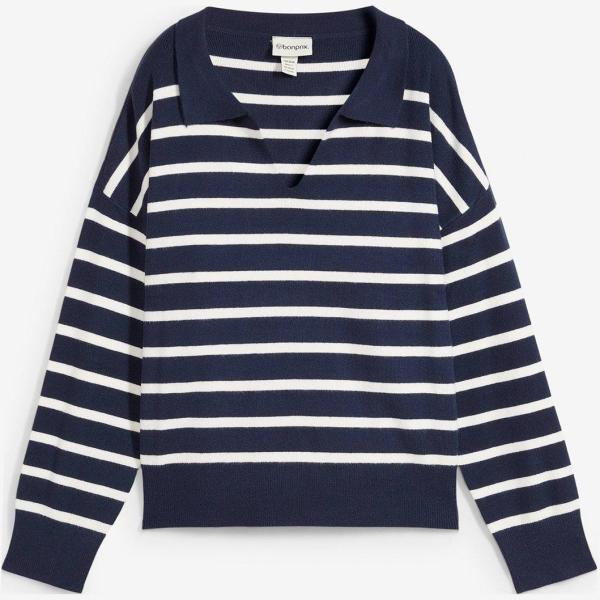 maglieria bonprix blu a righe