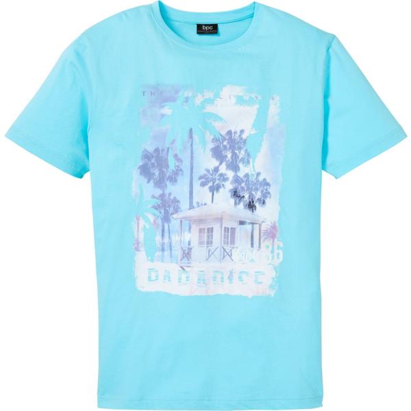 t-shirt bonprix blu con stampe