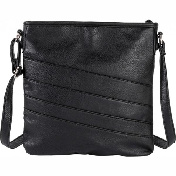 Borsa a tracolla con zip nero Rainbow nero