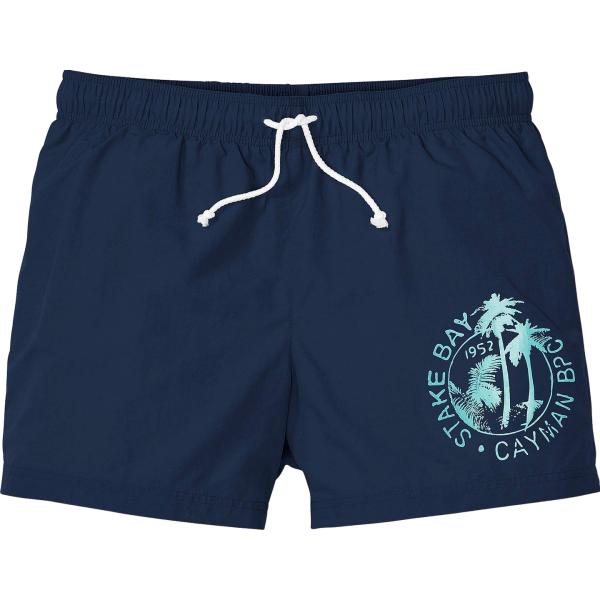 pantaloni corti bonprix blu con stampe
