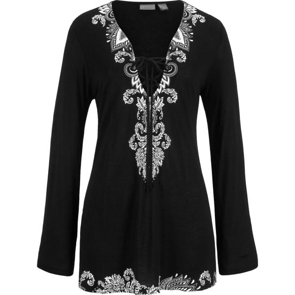vestiti da spiaggia bonprix nero con stampe