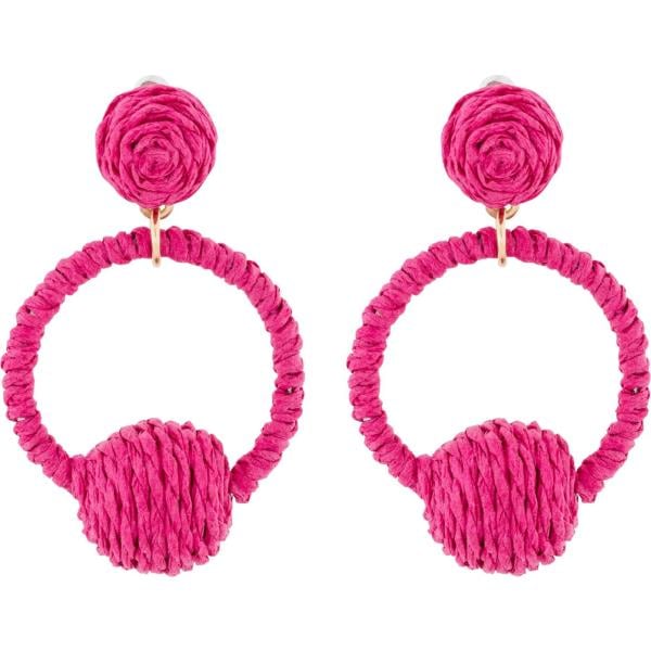 Orecchini a bottone fucsia Bodyflirt viola