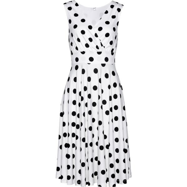 vestiti bonprix bianco a pois