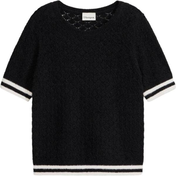 t-shirt bonprix nero