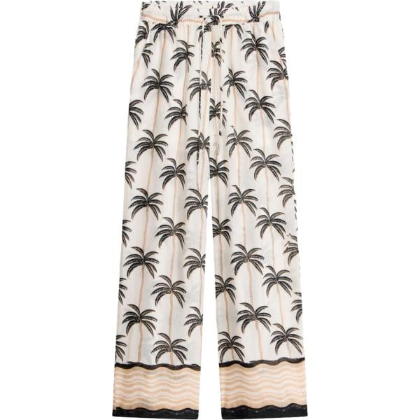 pantaloni a palazzo bonprix bianco