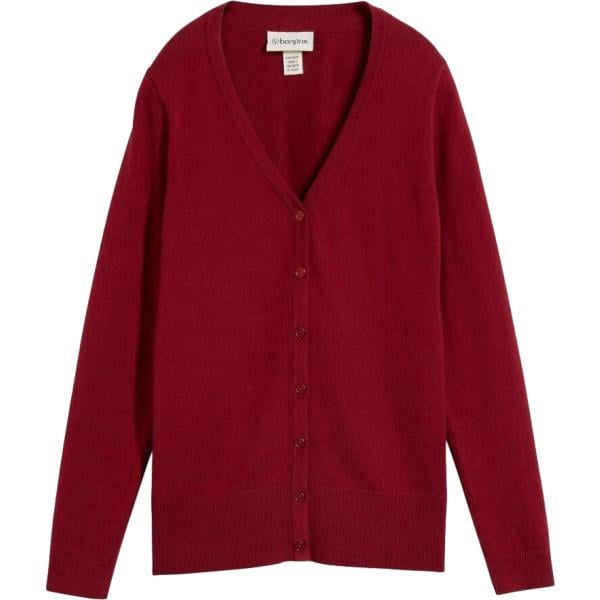 Cardigan da donna in bordeaux in lana bonprix