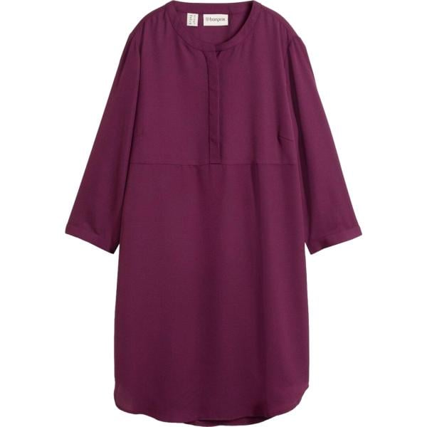 Vestito da donna in bordeaux a maniche lunghe con bottoni bonprix