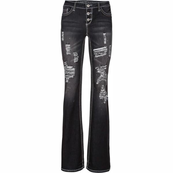 jeans bootcut Rainbow nero