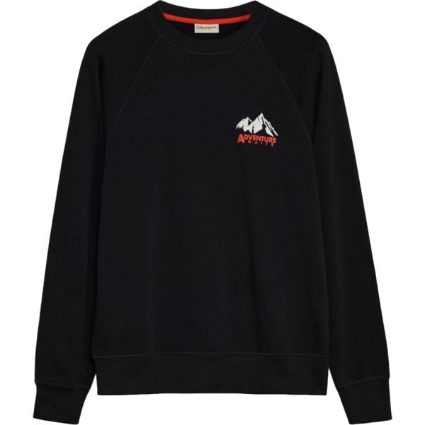 Felpa da uomo in nero pece in cotone organico bonprix bonprix