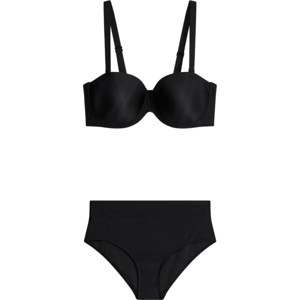 Bikini da donna in nero pece bonprix