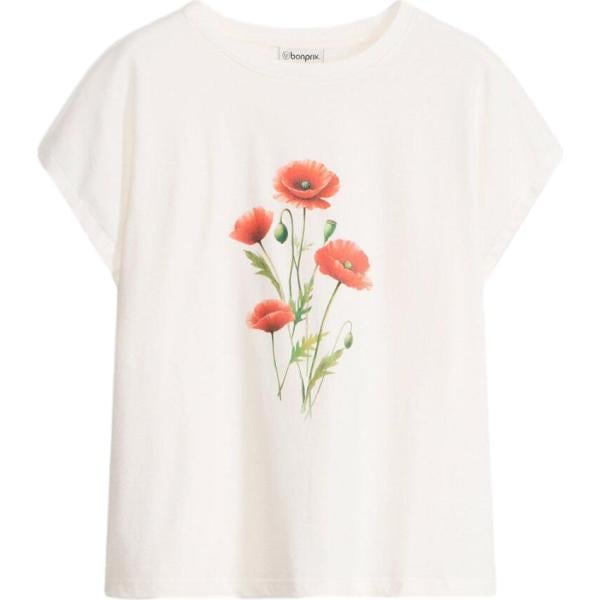 t-shirt bonprix bianco