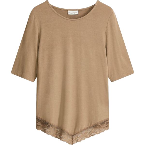 t-shirt bonprix marrone