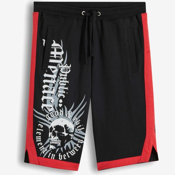 bermuda bonprix nero con stampe