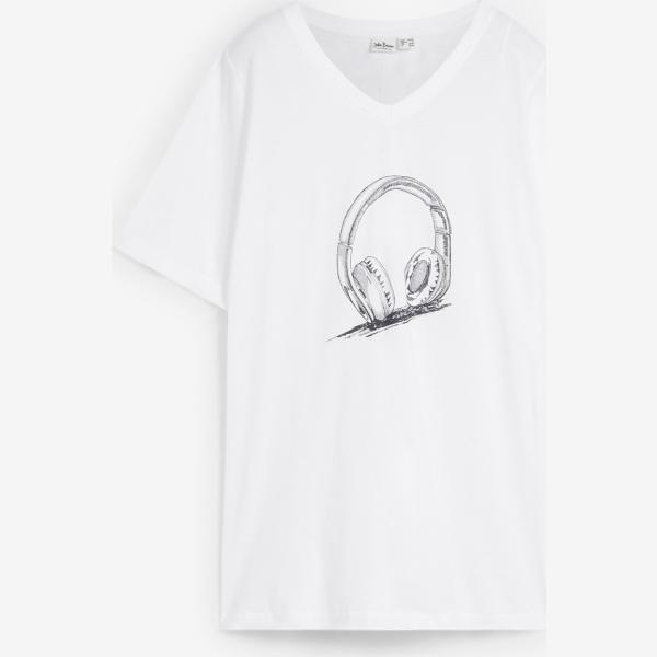 maglieria bonprix bianco con stampe