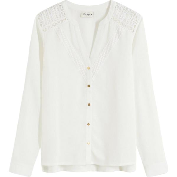 bluse bonprix bianco