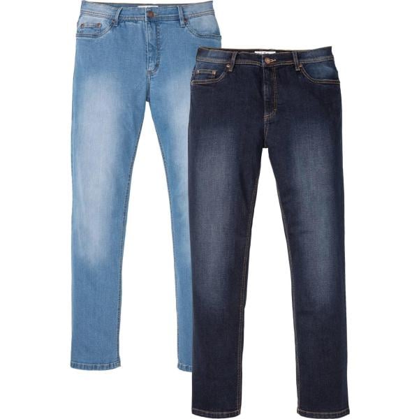 jeans dritti bonprix blu