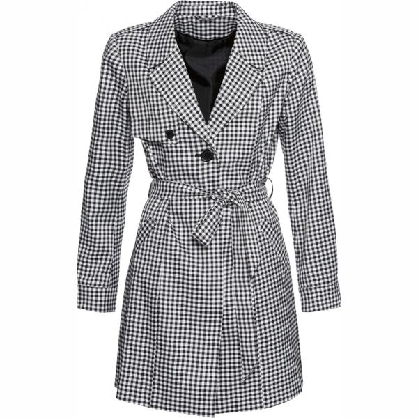 trench Bodyflirt nero a quadri