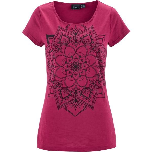 t-shirt bonprix rosso con stampe