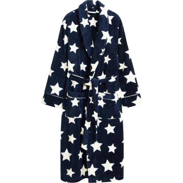 Accappatoio da donna in blu scuro con cintura bonprix
