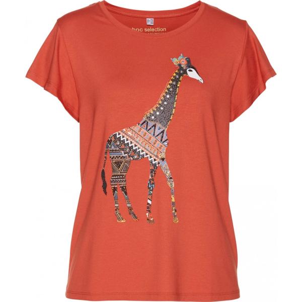 t-shirt Bpc selection rosso con stampe