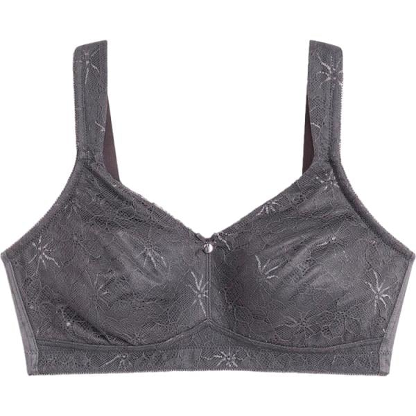 Reggiseno da donna senza ferretto in grigio scuro con spalline bonprix