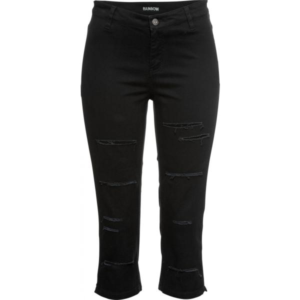 pantaloni capri Rainbow nero