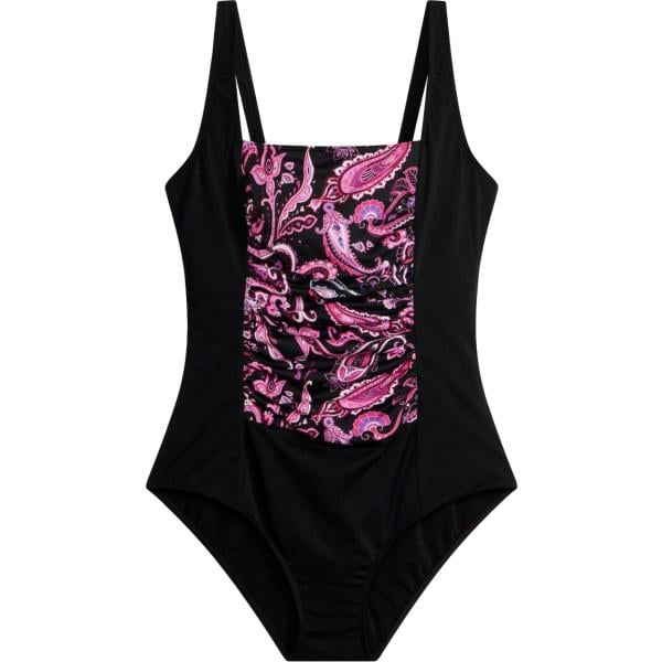 Costume intero da donna in nero pece modellante bonprix