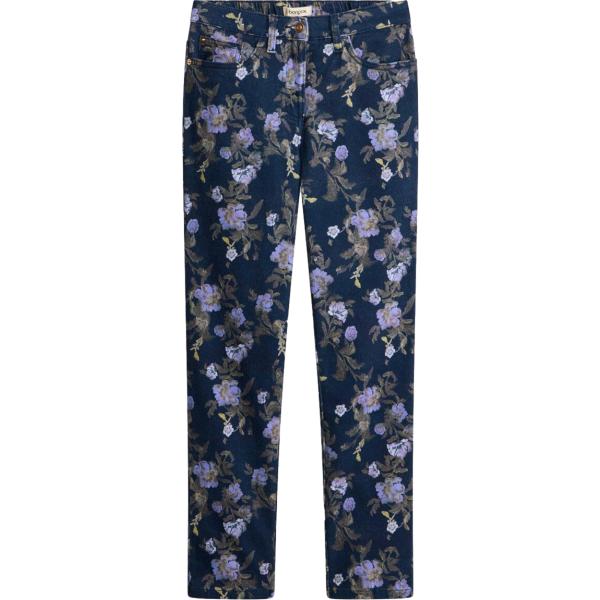 Pantaloni da donna in blu scuro a fiori bonprix bonprix
