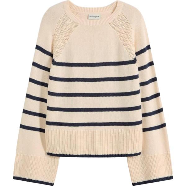 maglieria bonprix bianco a righe