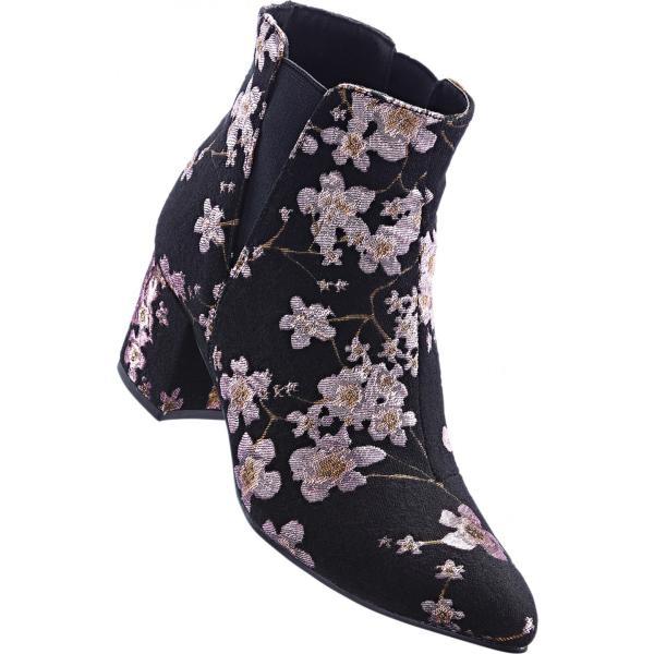 stivaletti Bpc selection nero a fiori