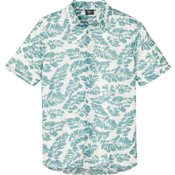 camicie a manica corta bonprix verde a fiori