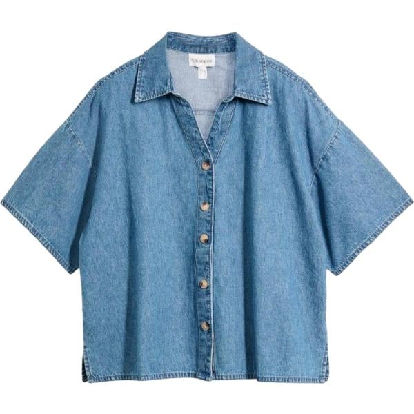 camicie a manica corta bonprix blu