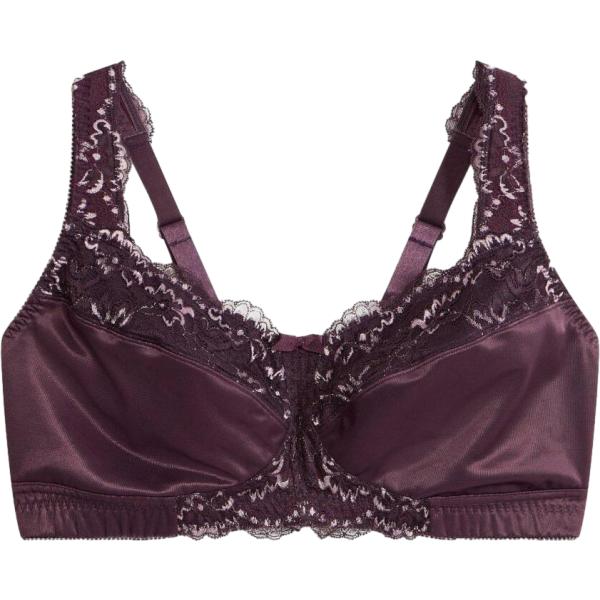 Reggiseno da donna senza ferretto in marrone scuro con spalline bonprix