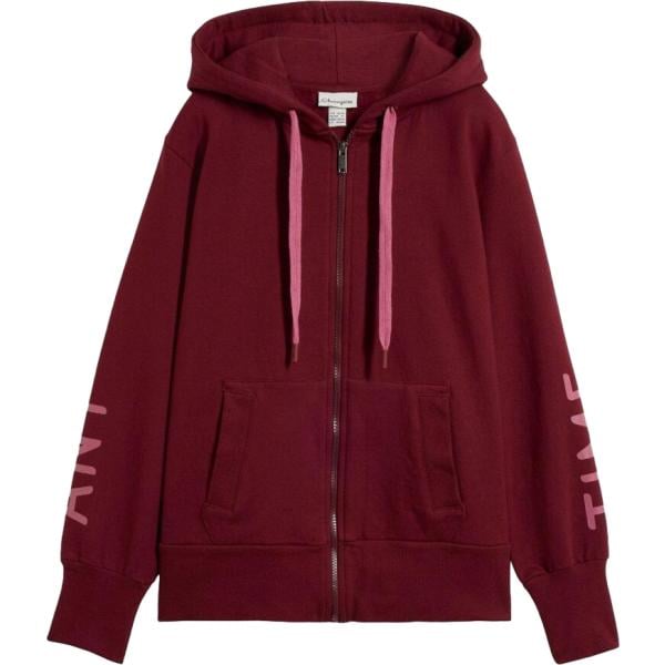 Felpa con cappuccio da donna in marrone scuro collo con cappuccio con zip in cotone organico bonprix bonprix