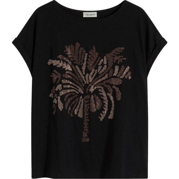 t-shirt bonprix nero