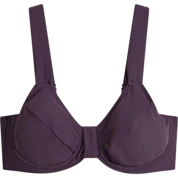 Bikini da donna in viola scuro con spalline bonprix