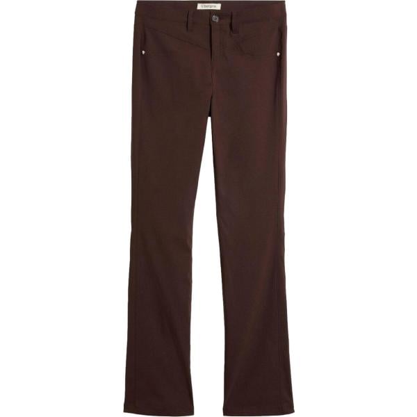 Pantaloni da donna forma svasata in marrone scuro in viscosa bonprix bonprix
