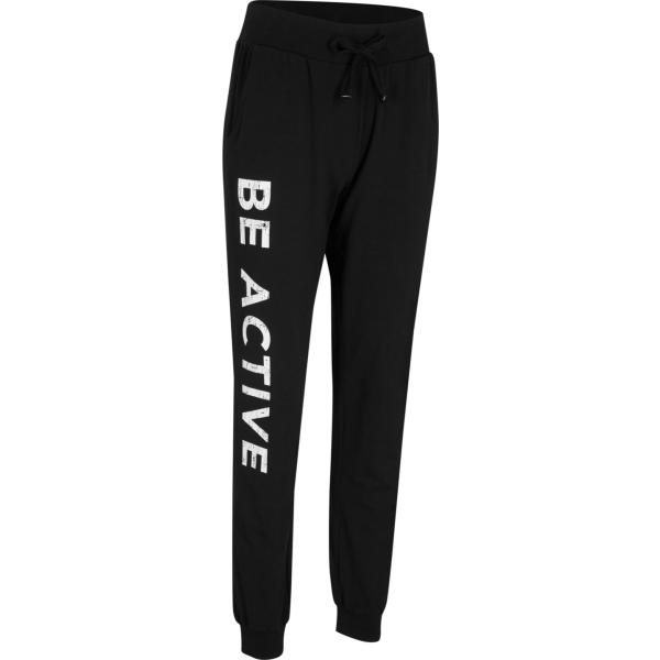 pantaloni bonprix nero con stampe