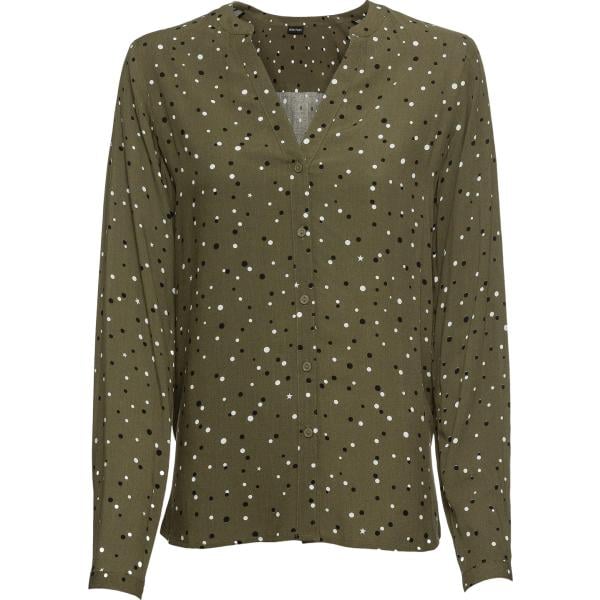 camicie bonprix verde a pois