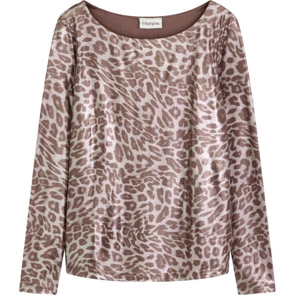 maglieria bonprix marrone animalier