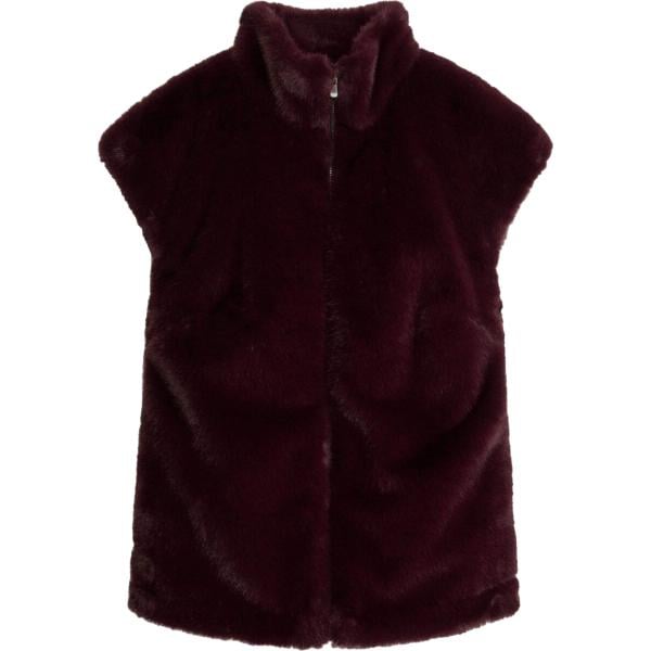 Gilet da donna in blu scuro in in ecopelliccia bonprix bonprix