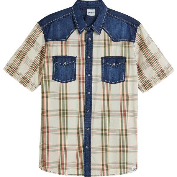 camicie a manica corta bonprix grigio
