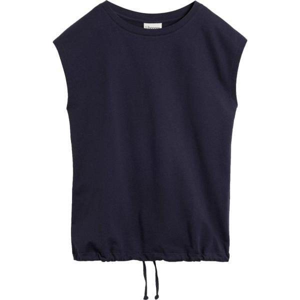 Felpa da donna in blu scuro in cotone bonprix