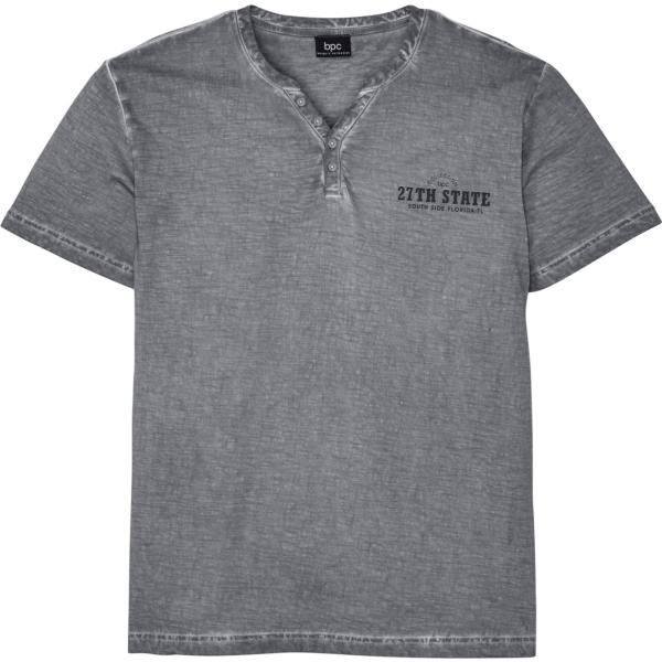 t-shirt bonprix grigio con stampe