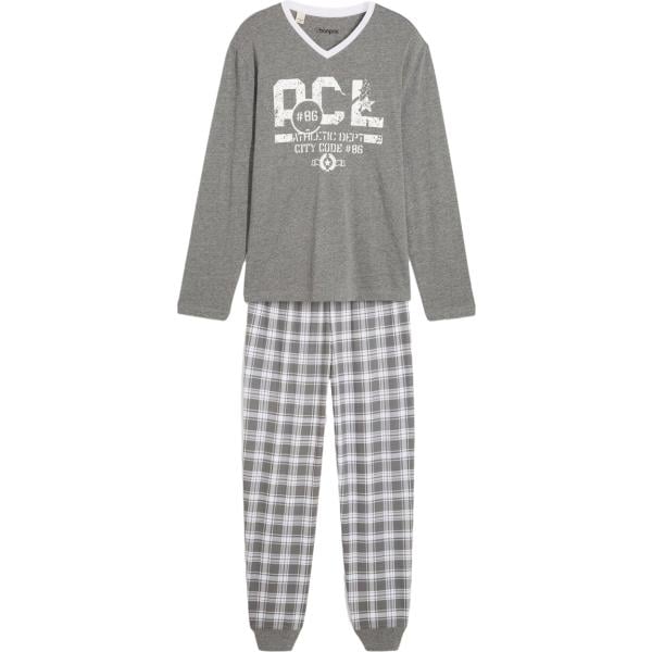 Abbigliamento da notte da uomo in grigio chiaro a maniche lunghe bonprix